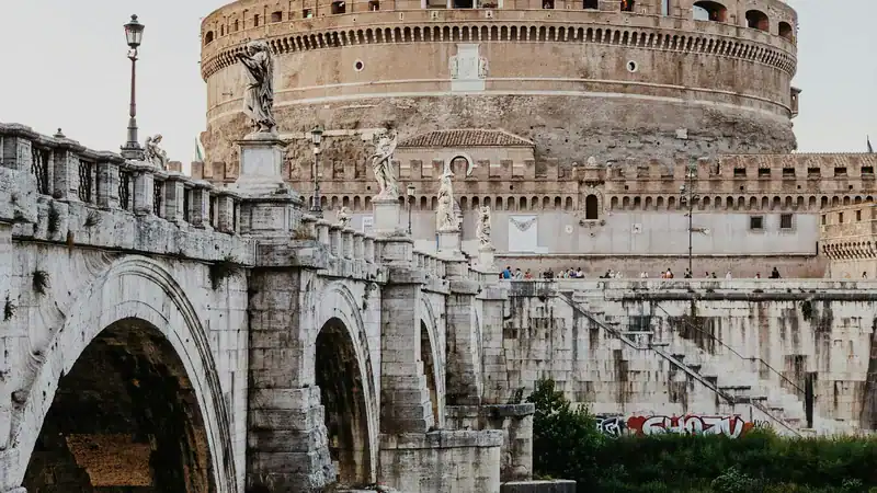 Ponte Sant'Angelo und Engelsburg am Tiber